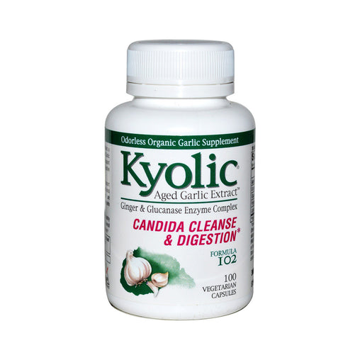 Kyolic - Kyolic Formula 102 - Candida Cleanse & Digestion - 100 Vegetarian Tablets