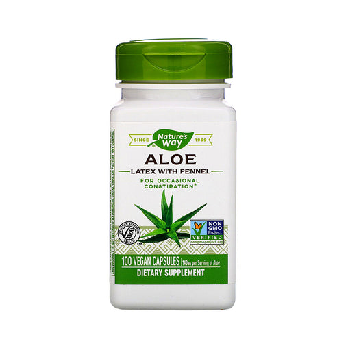 Nature's Way - Aloe Latex with Fennel - 140 mg - 100 Vegan Capsules