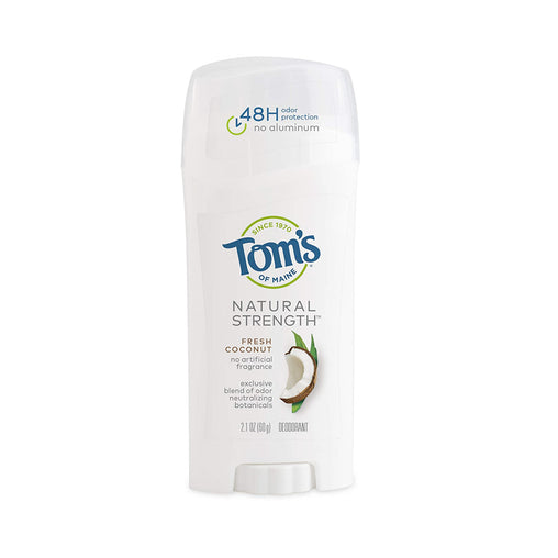 Tom's - Natural Strength Deodorant - Fresh Coconut - 48 Hour Odor Protection - 2.1 oz